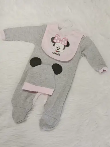 Enterito Mickey/Minnie gorro + babero