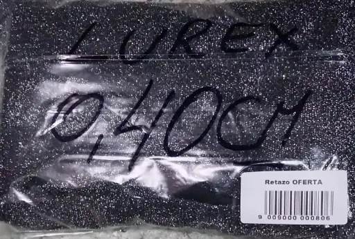 Retazo Lurex 0.40 x 1.50 (Aprox) 4000