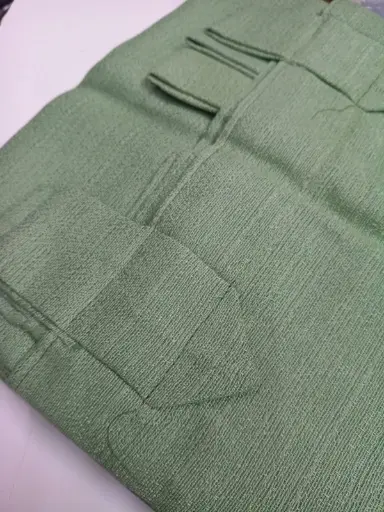 Cortina Raffia Larga Verde Oliva